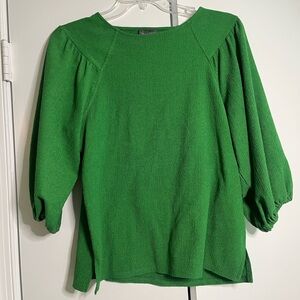 Vince Camuto Kelly Green Textured Top